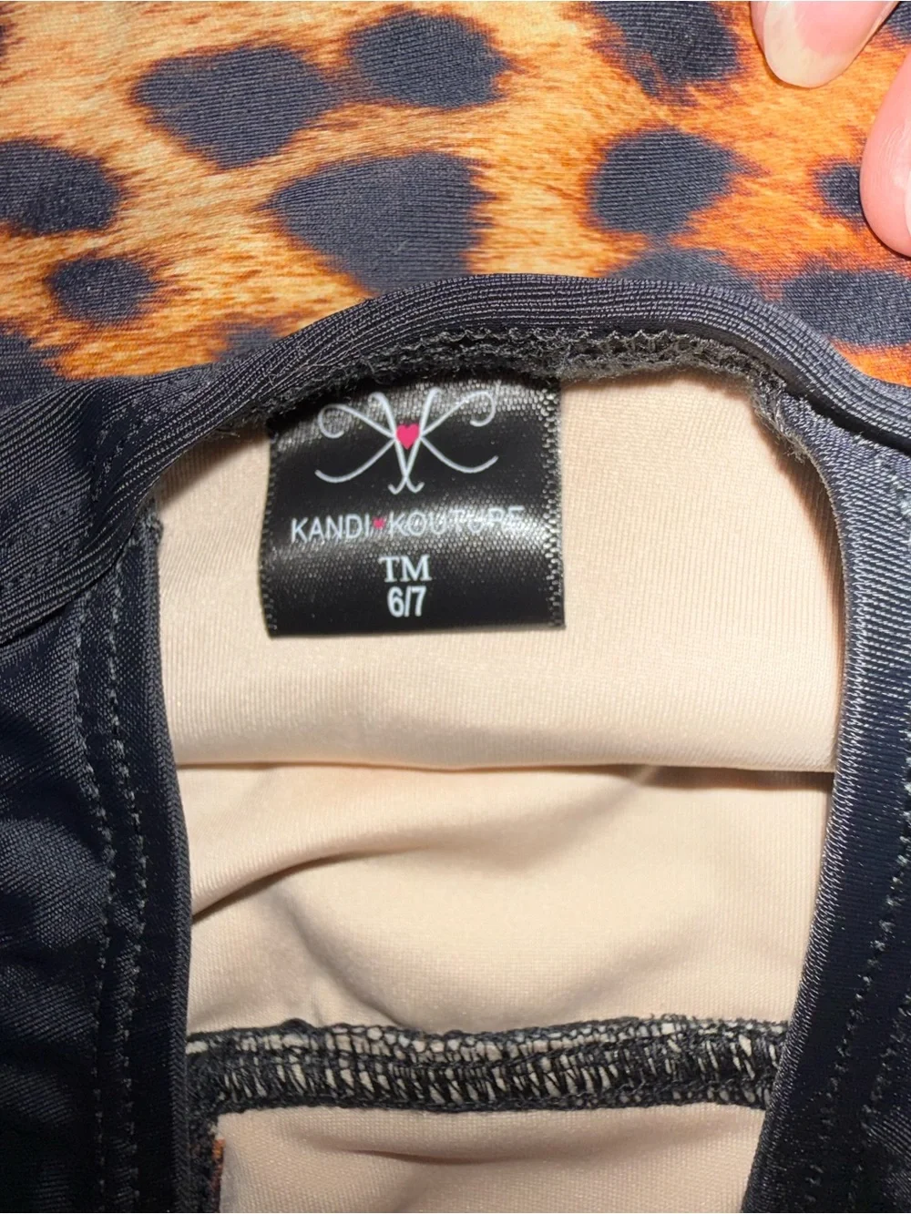 Kandi Kouture NWT!! Leopard Leotard Size Adult Medium